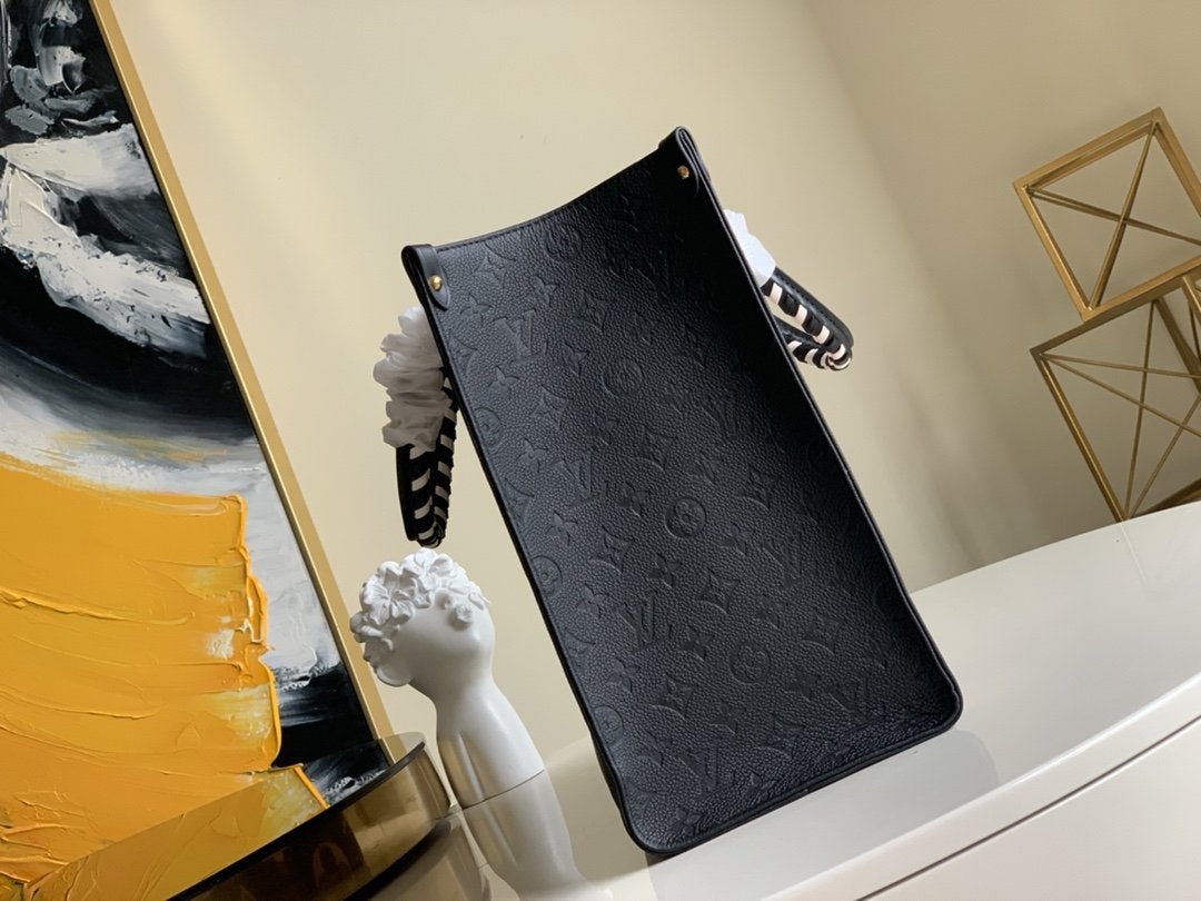 Louis Vuitton Crafty Onthego GM 41 Noir Monogram Canvas Bag