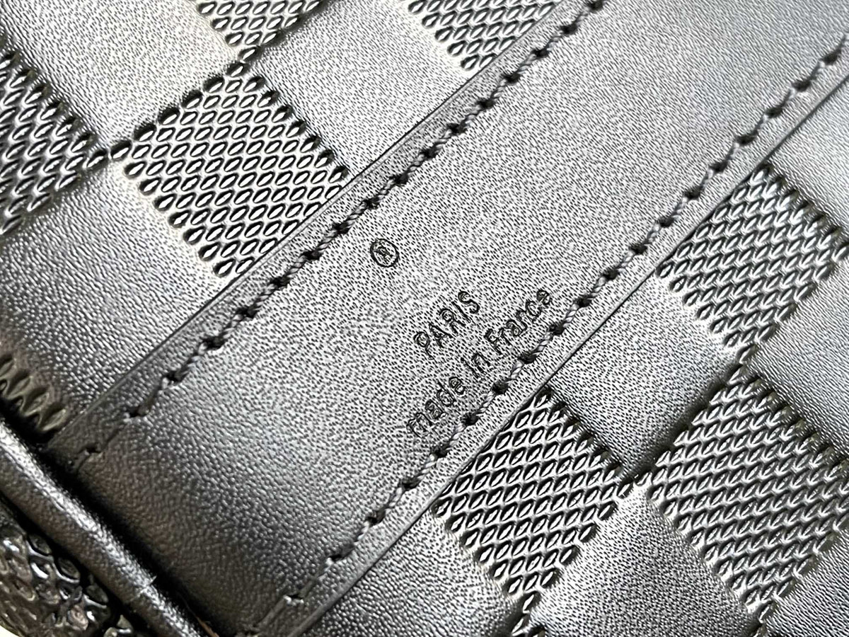 Louis Vuitton Keepall 45 Bandouliere Black Empreinte Infini Bag