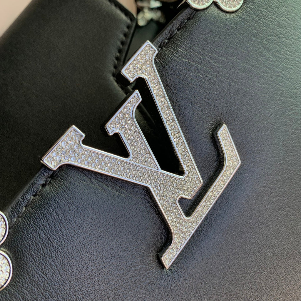 Louis Vuitton Capucines BB 27 Black Taurillon Silver Hardware Bag