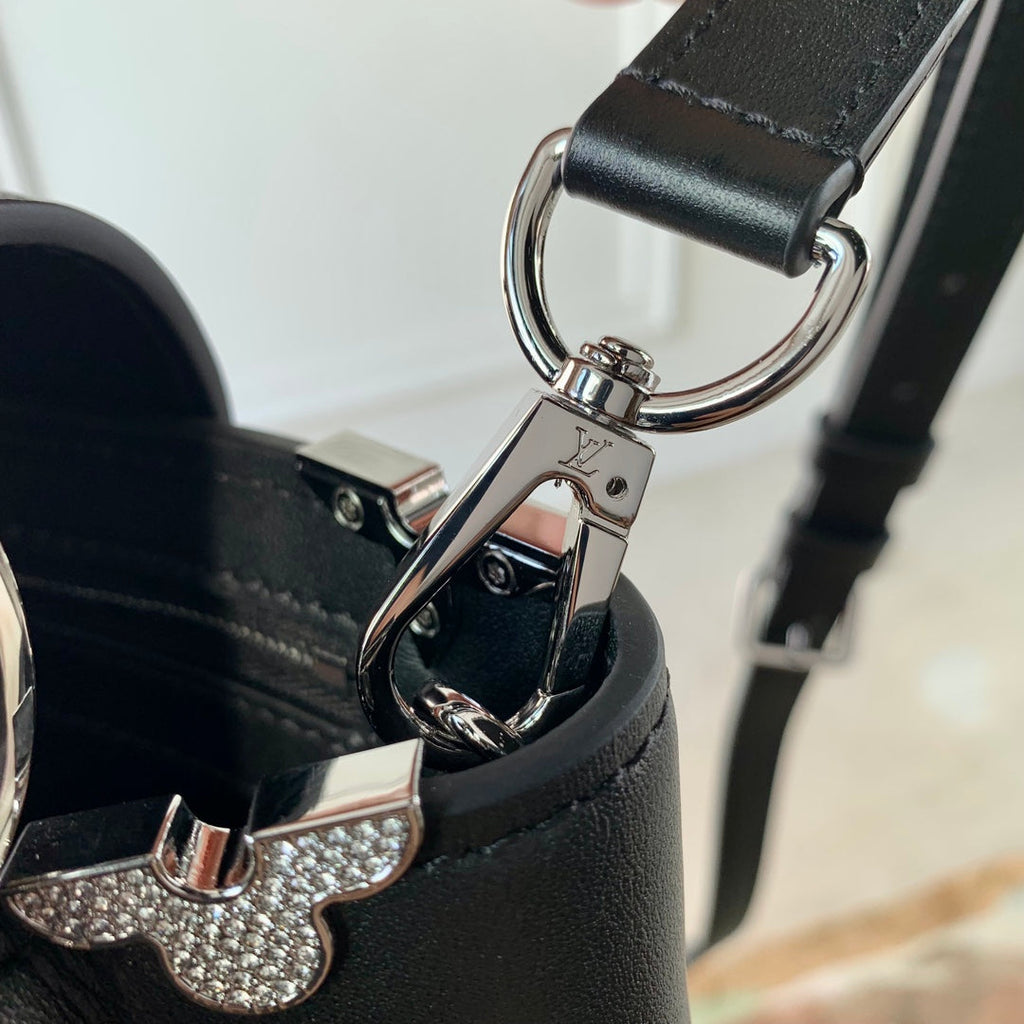 Louis Vuitton Capucines BB 27 Black Taurillon Silver Hardware Bag