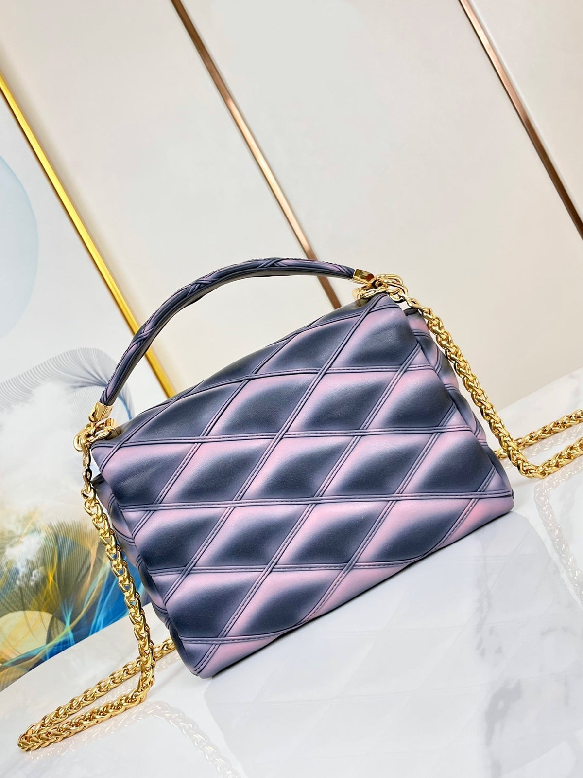 Louis Vuitton GO-14 mm 23 Black Pink Bag