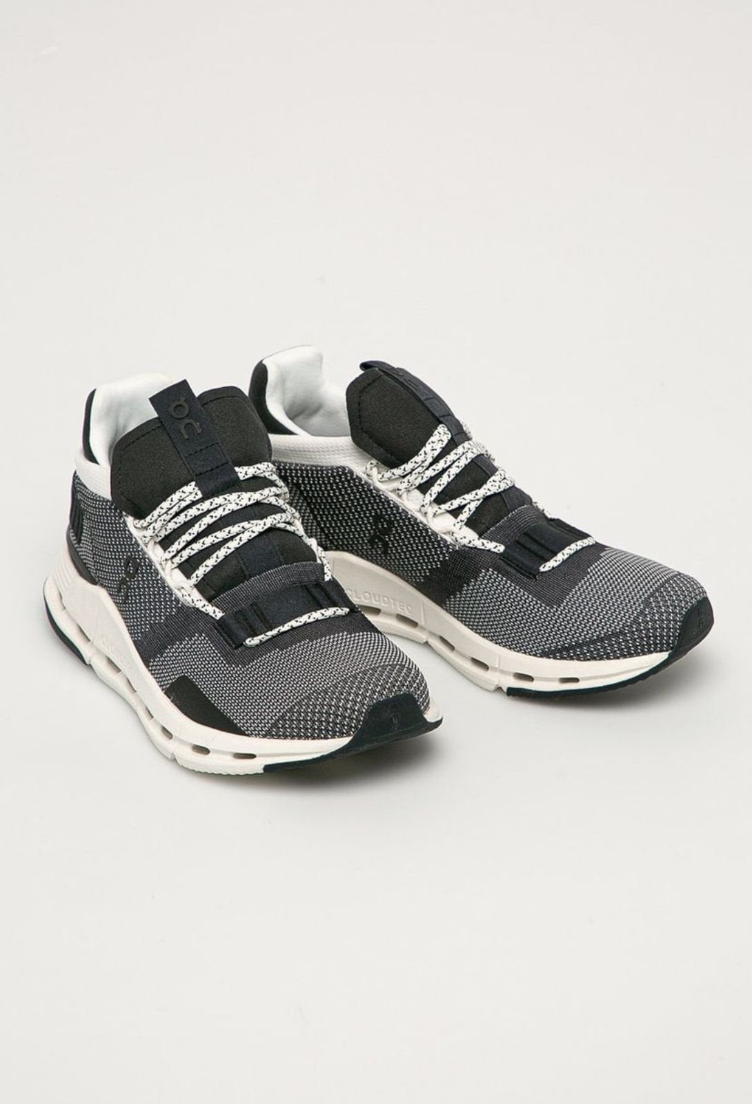 On Cloudnova Black/White Lifestyle Sneakers