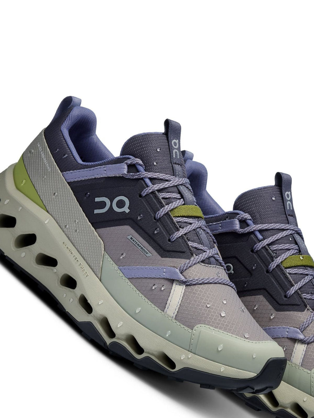 On Cloudhorizon Waterproof Grey/Green Hiking Shoes