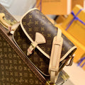 Louis Vuitton Diane 27 in Brown Monogram Coated Canvas and Calfskin Bag