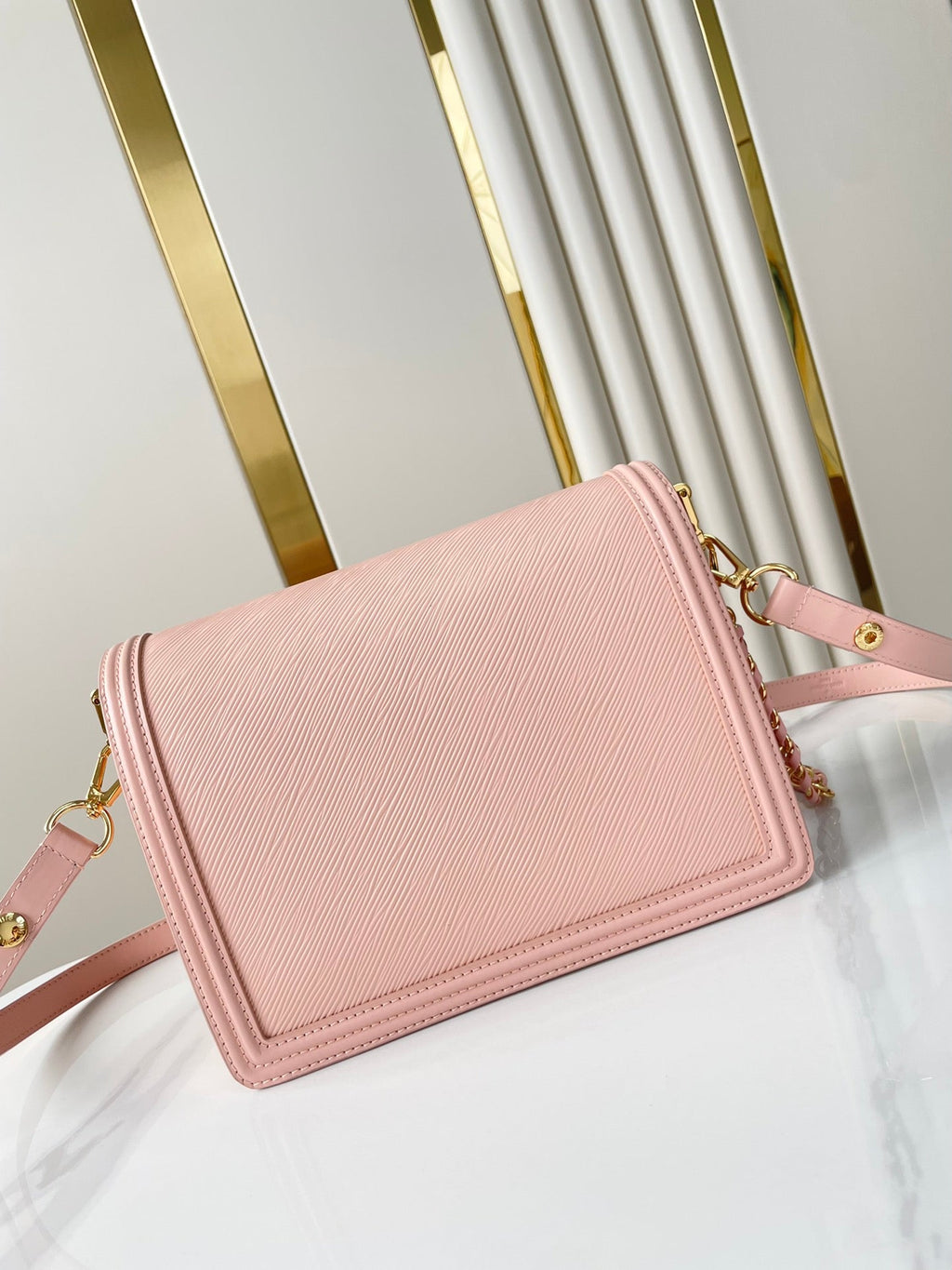 Louis Vuitton Dauphine MM 25 in Light Pink Epi Grained Calfskin Gold Hardware Bag