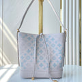 Louis Vuitton Flore 28 in White Perforated Calfskin Bag