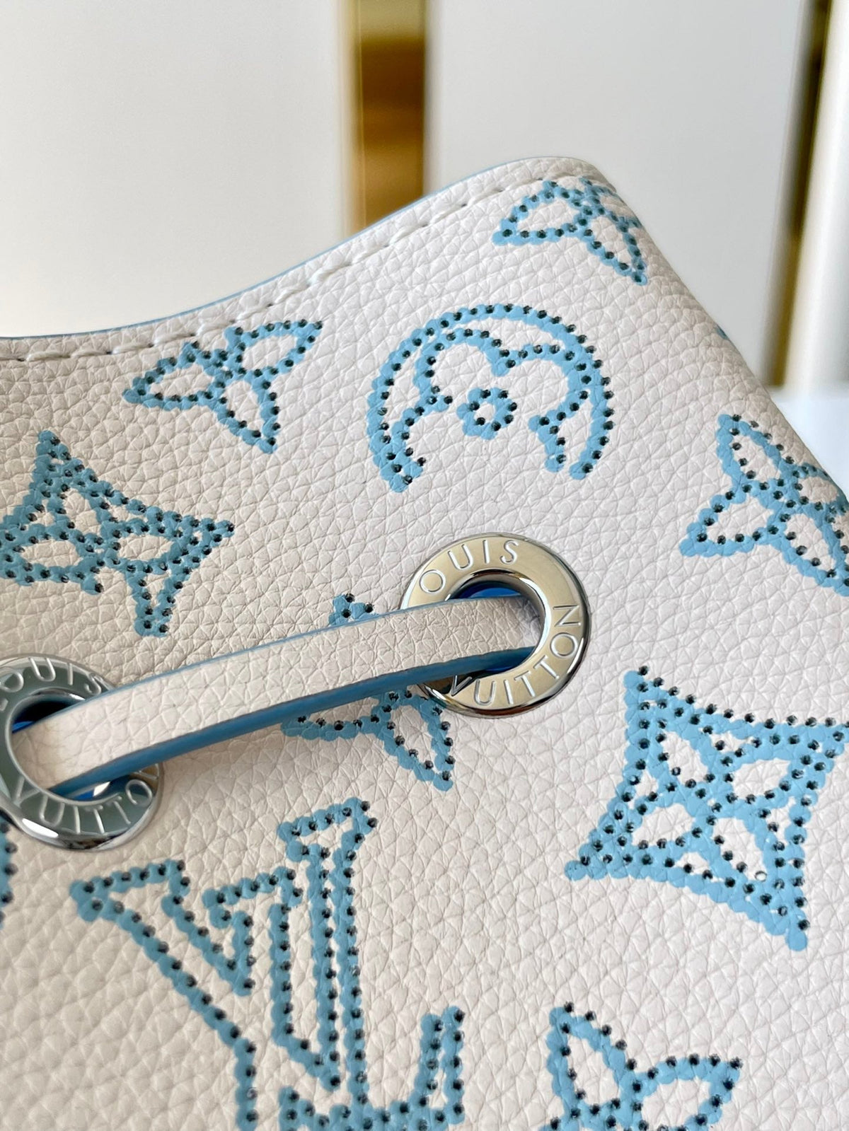 Louis Vuitton Bella 22 in White Perforated Calfskin Silver Hardware Bag