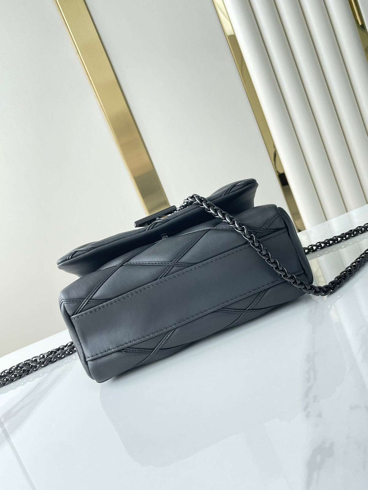Louis Vuitton GO-14 mm 23 in Black Quilted Lambskin Black Hardware Bag
