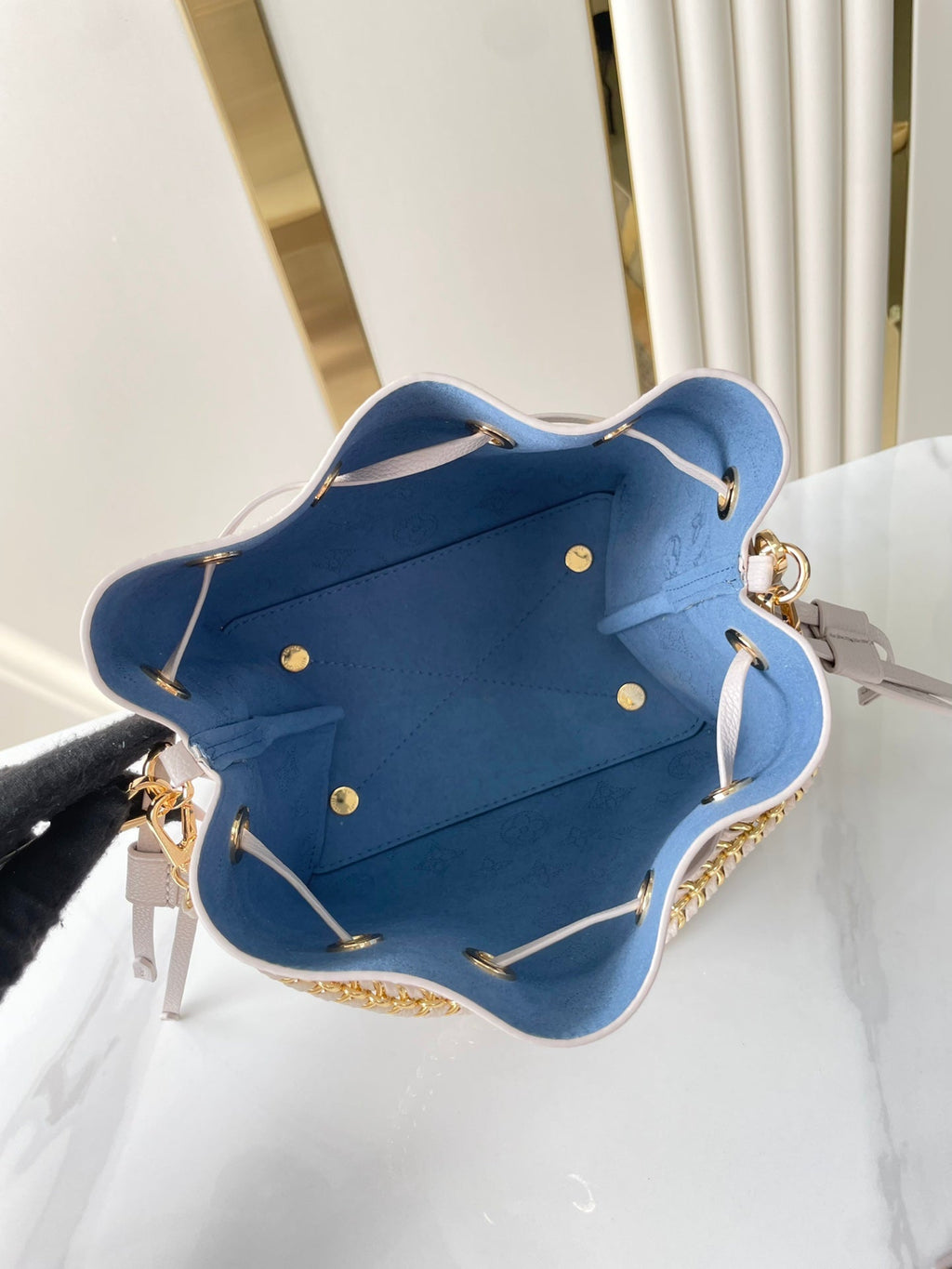 Louis Vuitton Bella 22 in Blume Perforated Calfskin Gold Hardware Bag