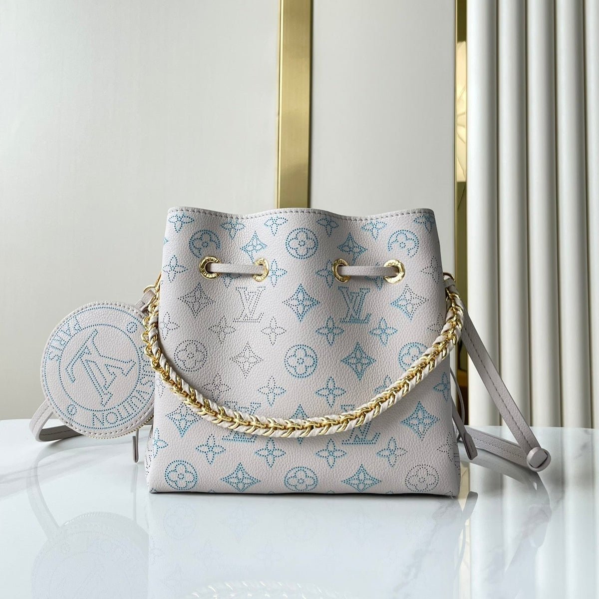 Louis Vuitton Bella 22 in Blume Perforated Calfskin Gold Hardware Bag
