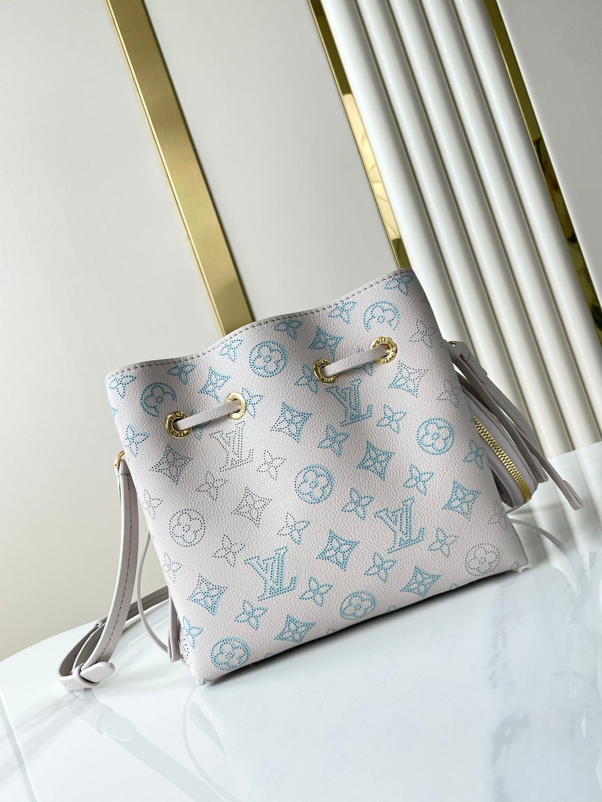Louis Vuitton Bella 22 in Blume Perforated Calfskin Gold Hardware Bag