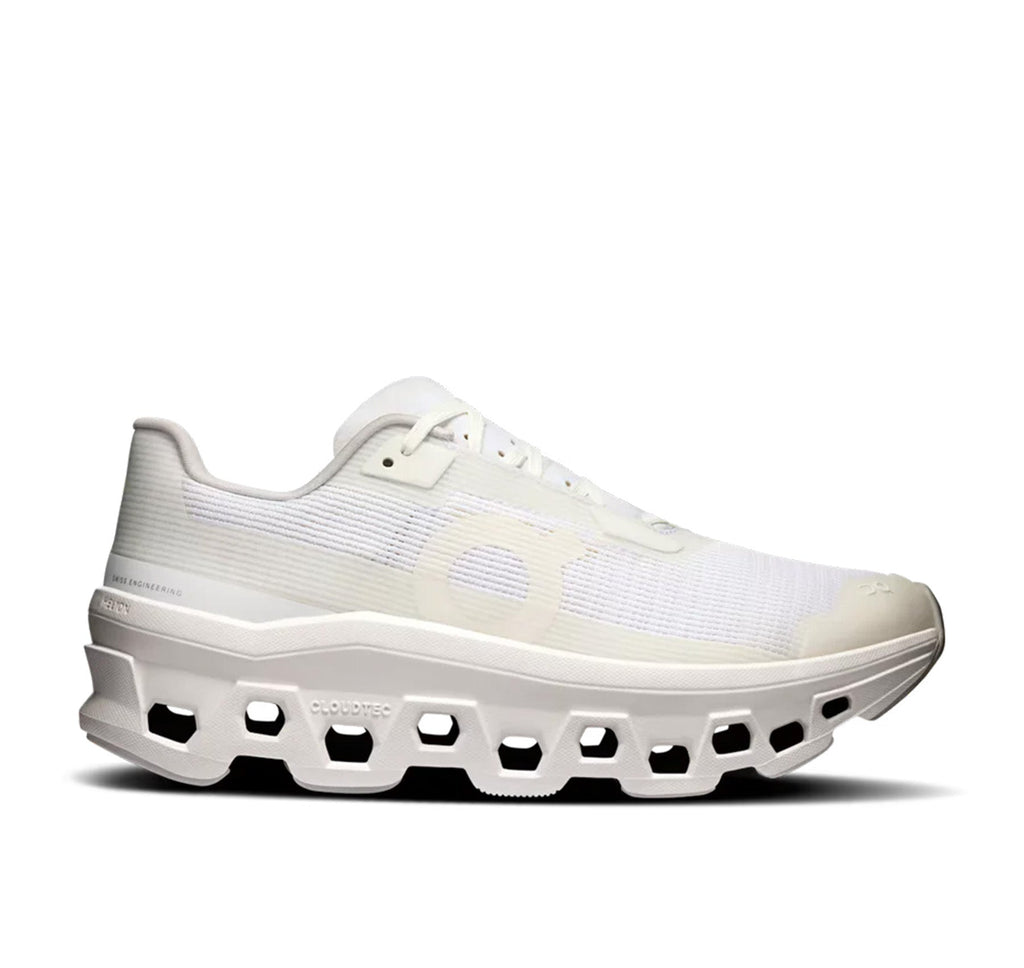 On Men's Cloudmonster Void White Running Shoes