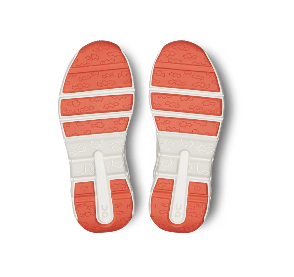 On Little Kids' Cloudleap Ivory/Flame Athletic Shoes