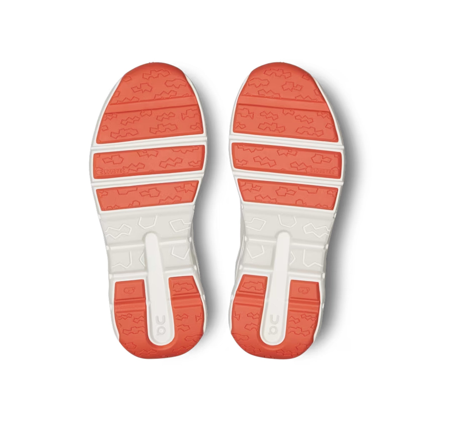 On Little Kids' Cloudleap Ivory/Flame Athletic Shoes