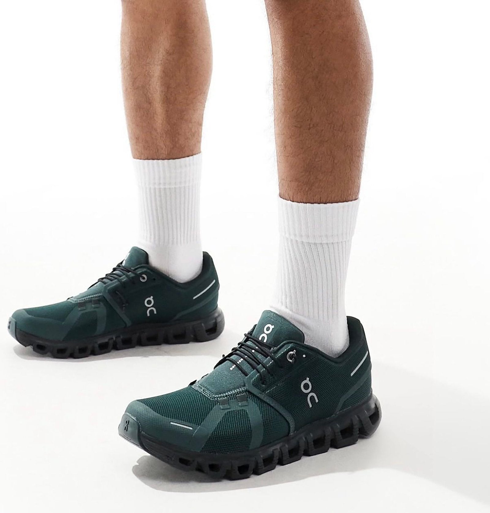 On Cloud 6 Evergreen Black Lifestyle Sneakers