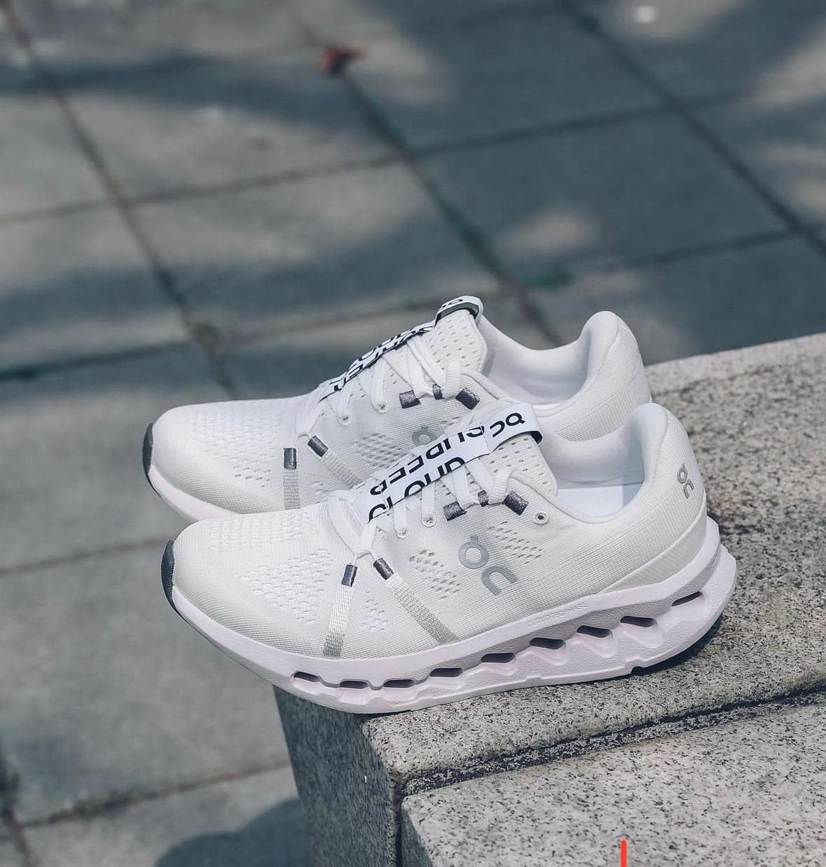 On Cloudsurfer White Frost Running Shoes