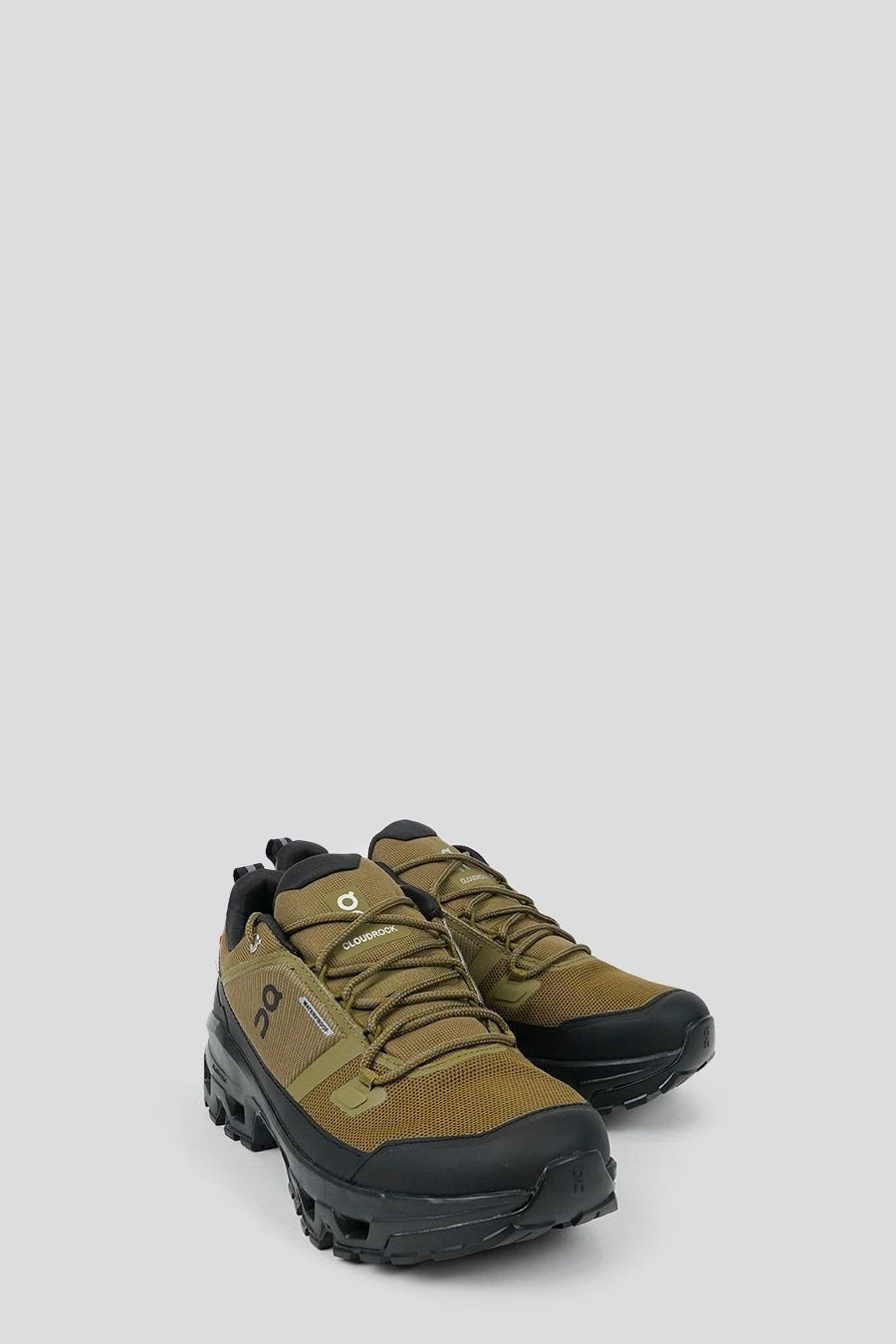 On Cloudrock Low Waterproof Brown/Black Hiking Shoes