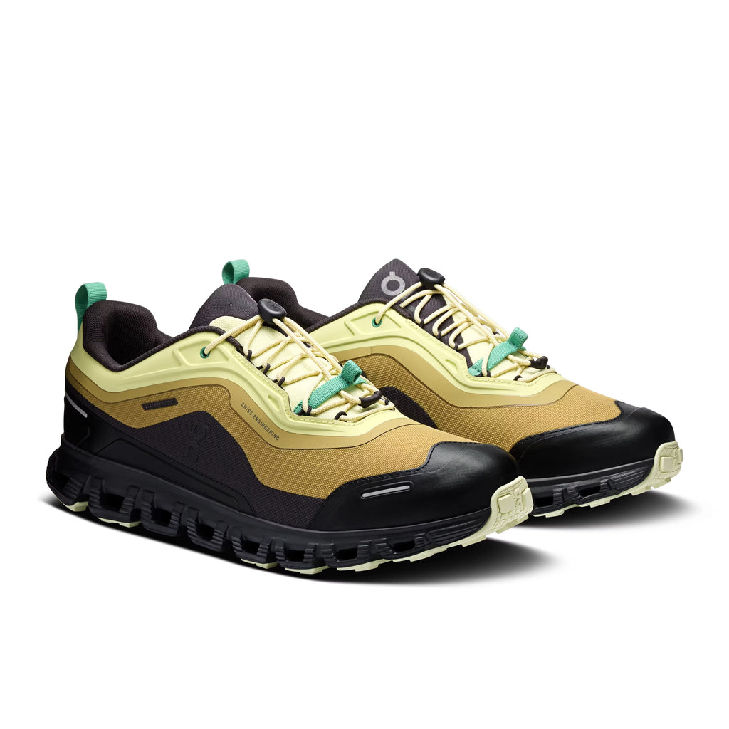 On Men's Cloud 6 Geo Waterproof Limelight/Safari Lifestyle Sneakers