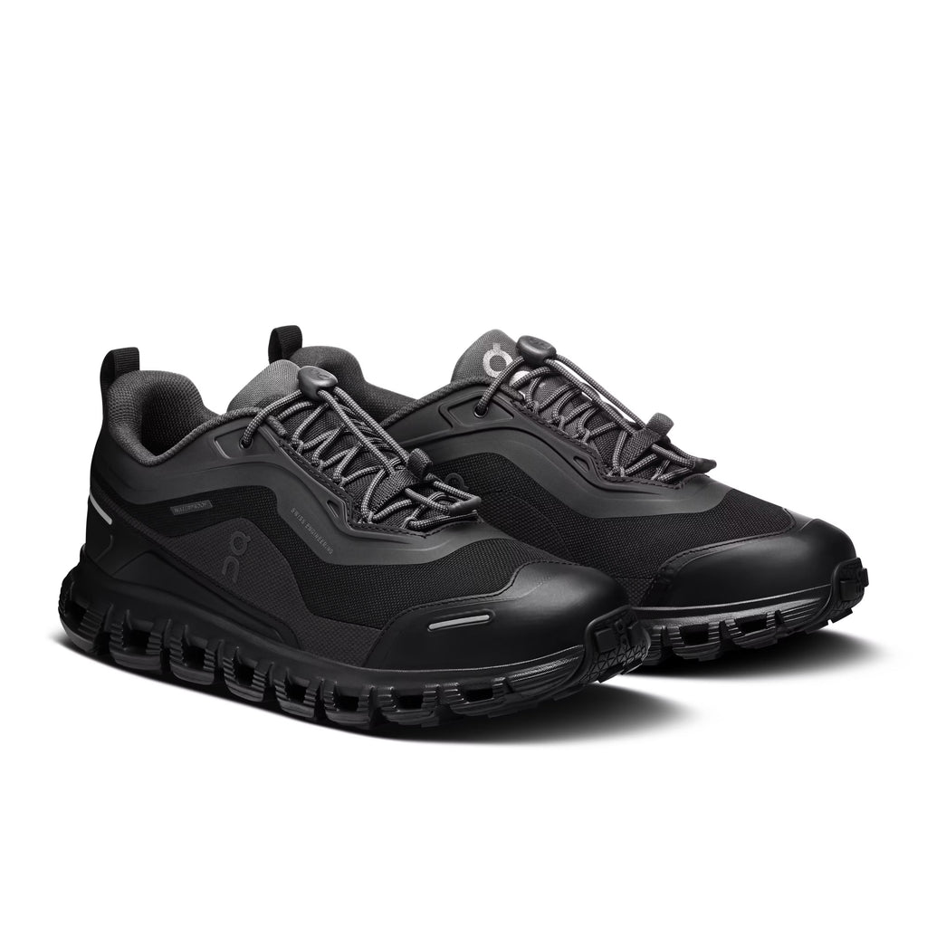 On Women's Cloud 6 Geo Waterproof Black/Black Lifestyle Sneakers