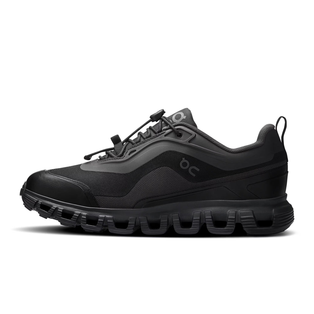 On Women's Cloud 6 Geo Waterproof Black/Black Lifestyle Sneakers