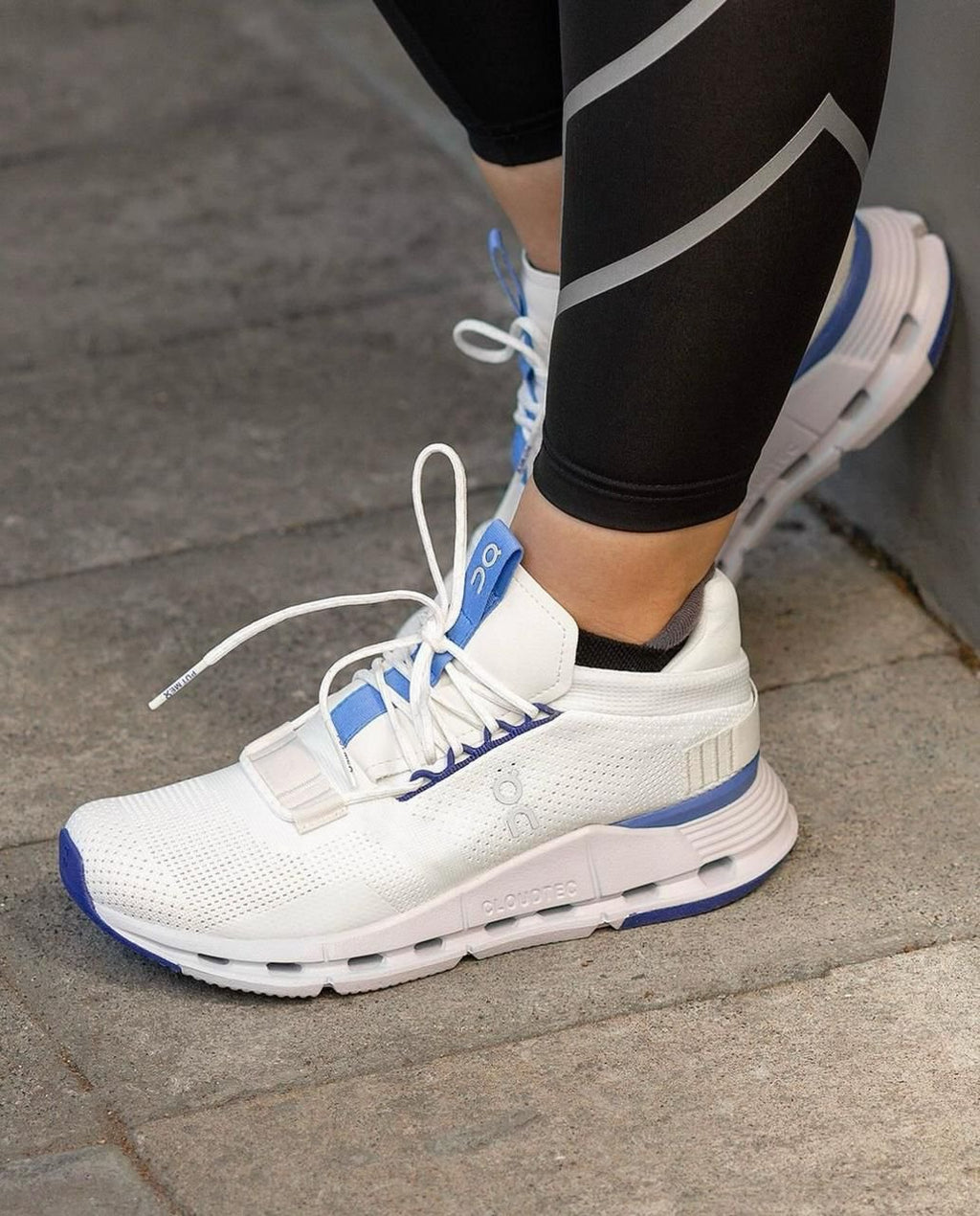 On Cloudnova Undyed White Lifestyle Sneakers