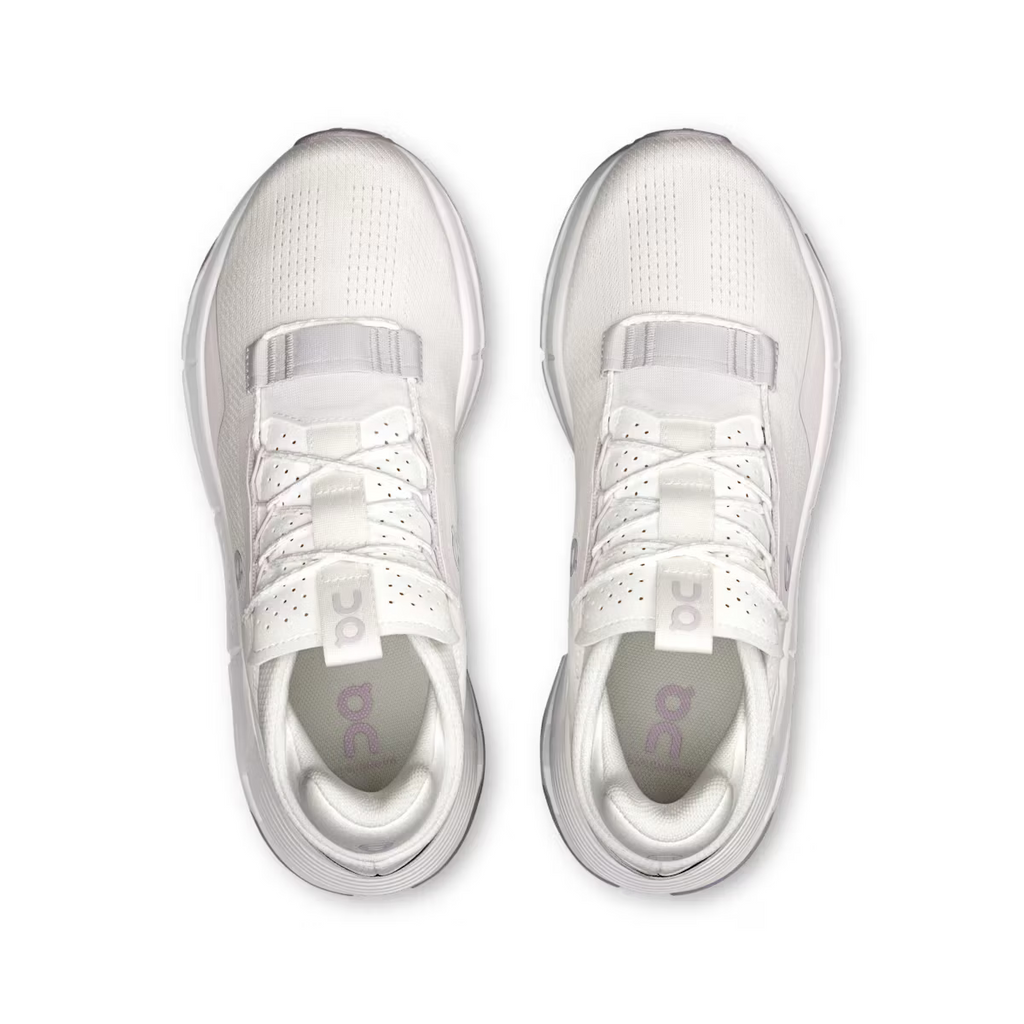 On Women's Cloudnova 2 White/Orchid Lifestyle Sneakers