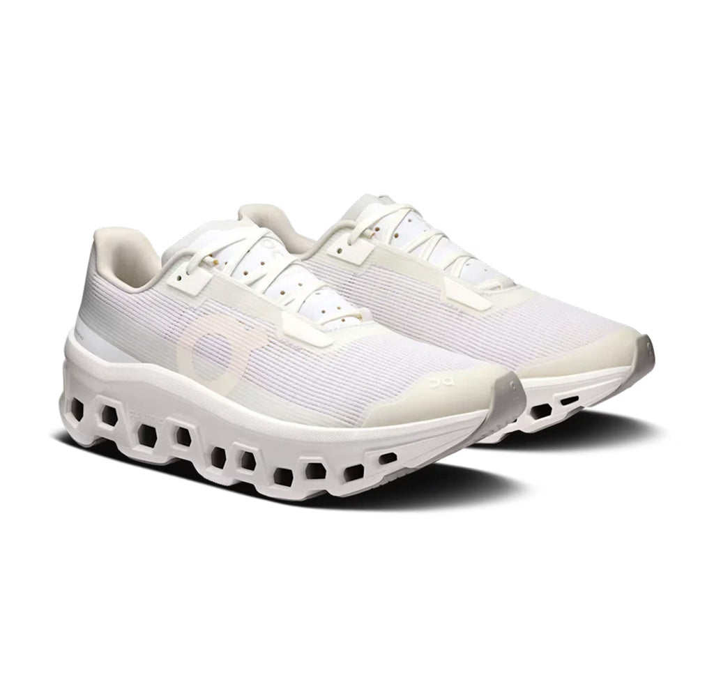 On Women's Cloudmonster Void White Running Shoes