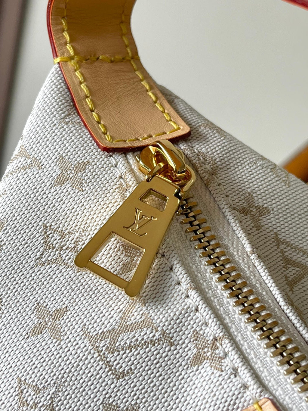Louis Vuitton Hills Pochette 20 in White Monogram Mini Jacquard Bag