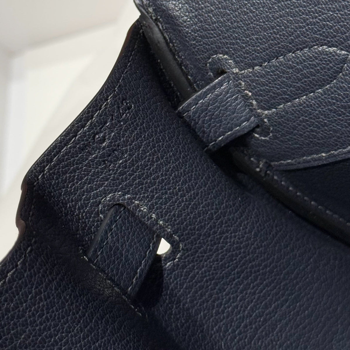 Hermes 25S Shoulder Birkin 29 in Midnight Blue Calfskin Gold Hardware Bag