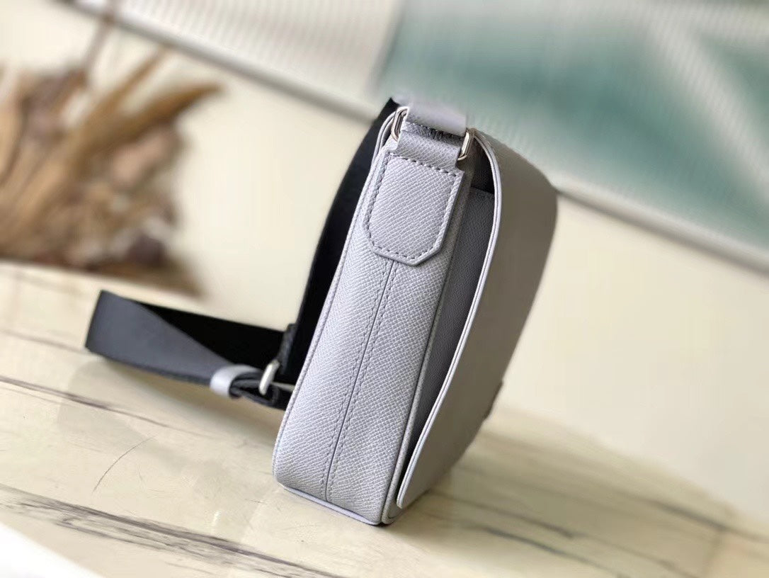 Louis Vuitton District PM 26 in Dove Gray Calfskin Bag