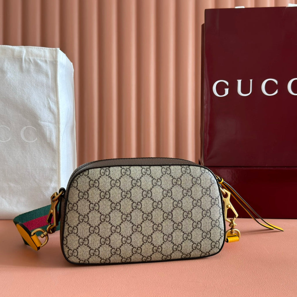 Gucci Neo Vintage Supreme Tiger Head Crossbody Bag 24 in Canvas
