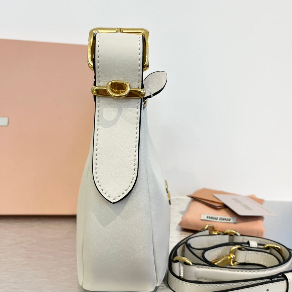 Hobo 20 Bag in White Calfskin