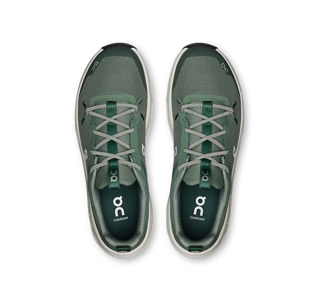 On Big Kids' Cloudleap Olive/Ghost Athletic Shoes