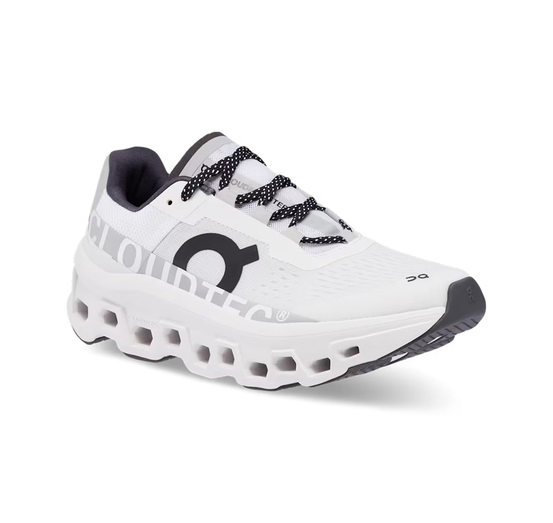 On Men's Cloudmonster All White Running Shoes