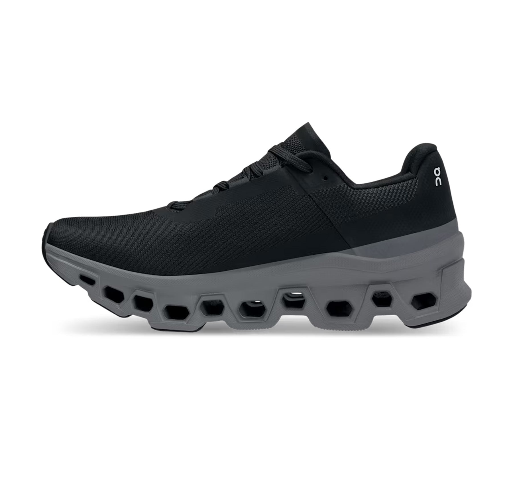 On Women's Cloudmonster Black/Magnet Running Shoes