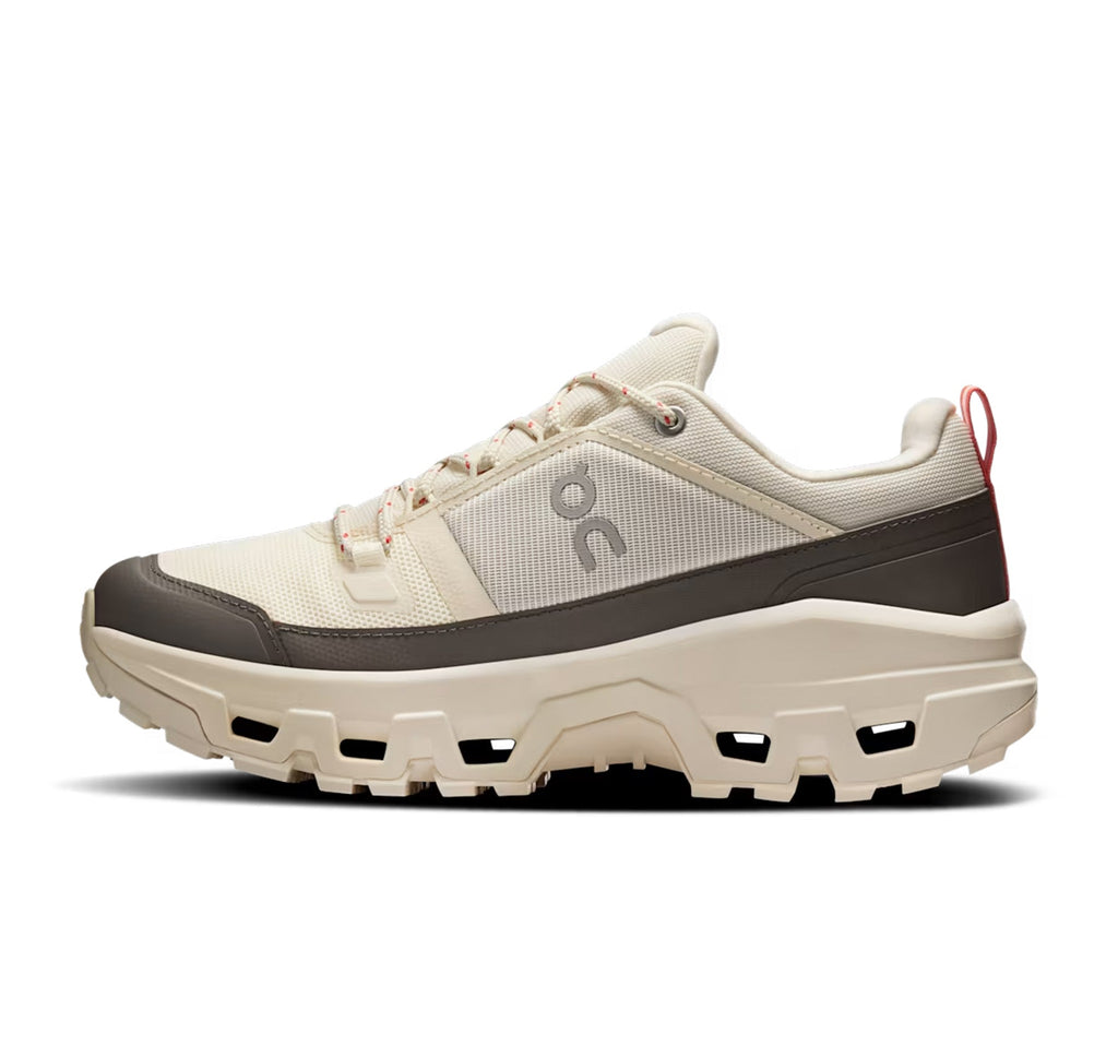 On Men's Cloudrock Low Waterproof Ivory Hiking Shoes