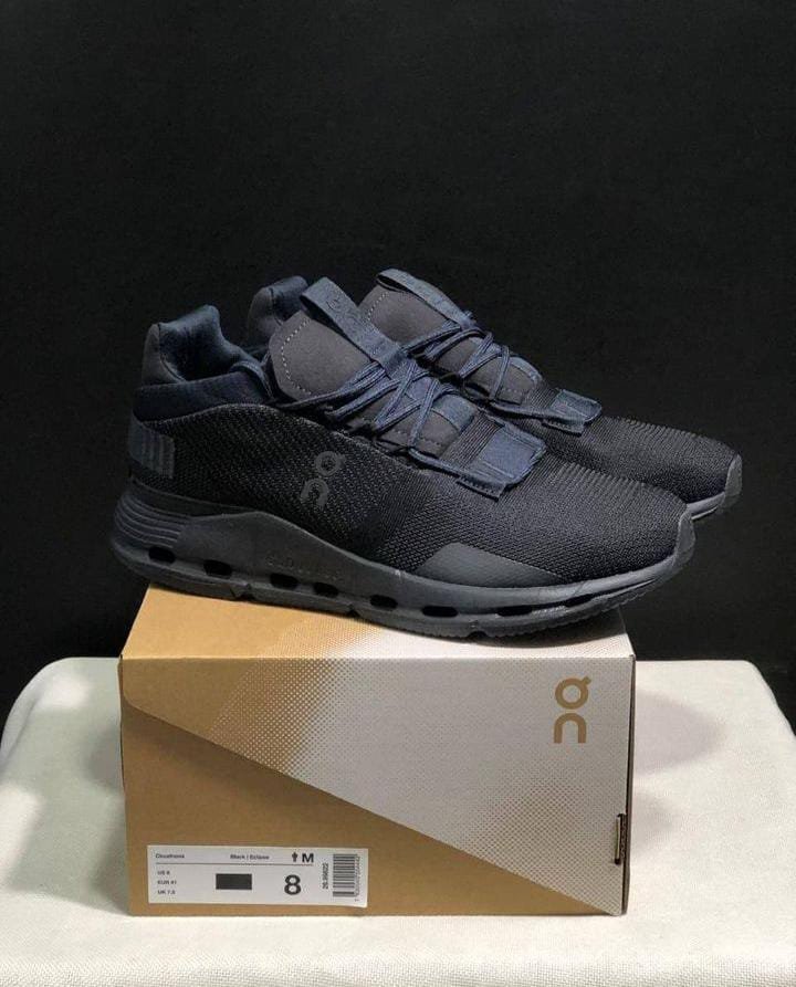 On Cloudnova Triple Black Lifestyle Sneakers