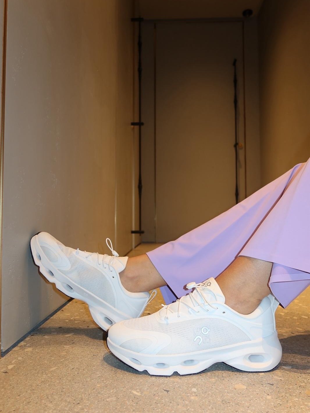 LOEWE x On Cloudsolo White Light Grey Lifestyle Sneakers