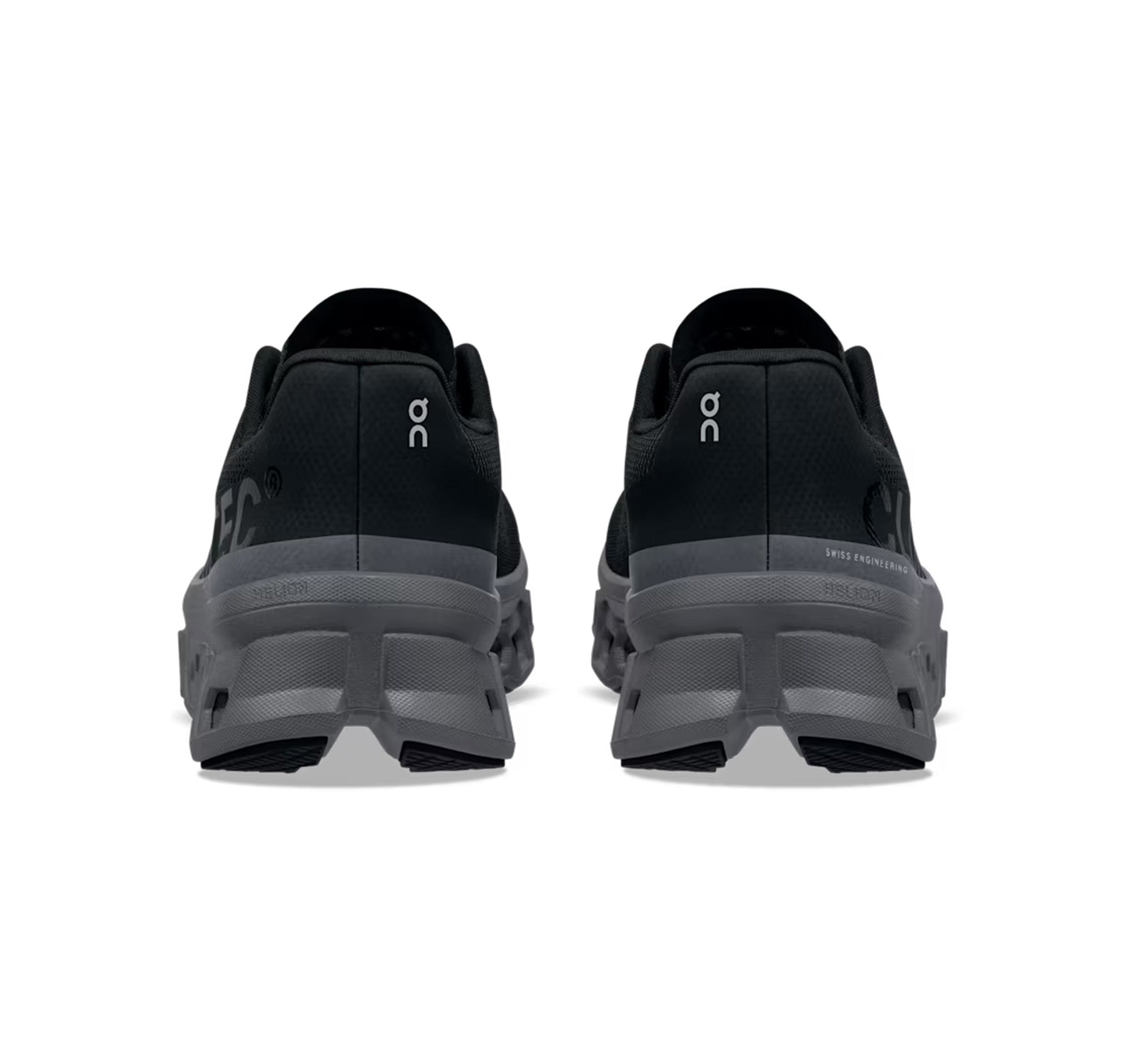 On Women's Cloudmonster Black/Magnet Running Shoes